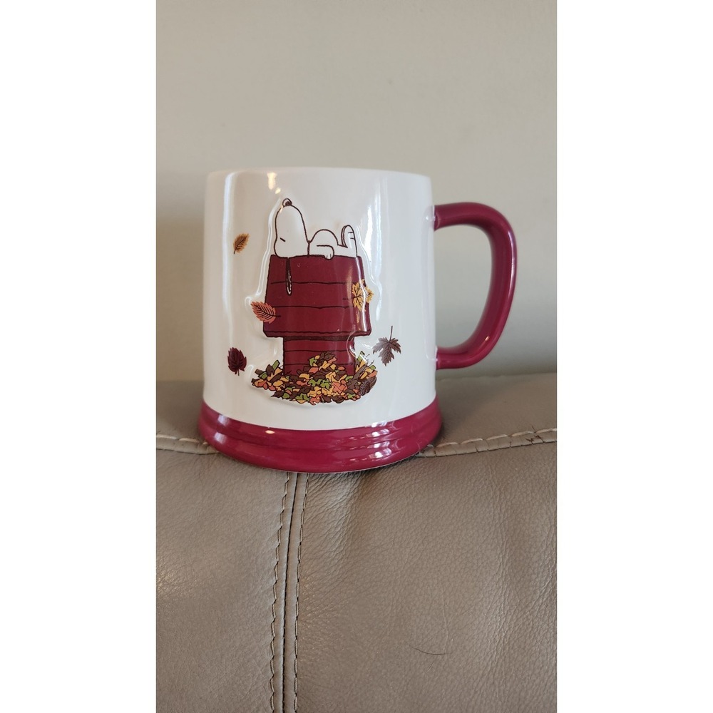 Rae Dunn X Peanuts Snoopy Fall "Hibernation‎ Preparation" Thanksgiving Mug